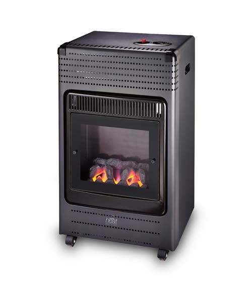 New Calor Gas Super Heat Living Flame LPG Cabinet Heater