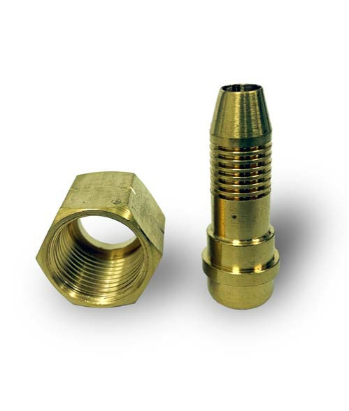 LPG 3/8" Nut & Nozzle Connector Kit for 8mm Hose